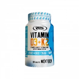 Real Pharm Vitamin D3 + K2, Vitamíny - MonsterKing