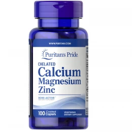 Puritan´s Pride Chelated Calcium Magnesium Zinc, Vitamíny - MonsterKing